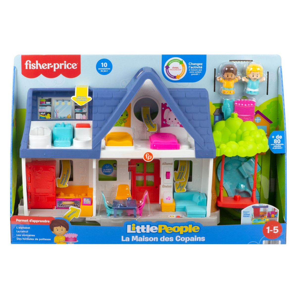 MATTEL Fisher-Price - Maison Little People - Eveil 1er âge