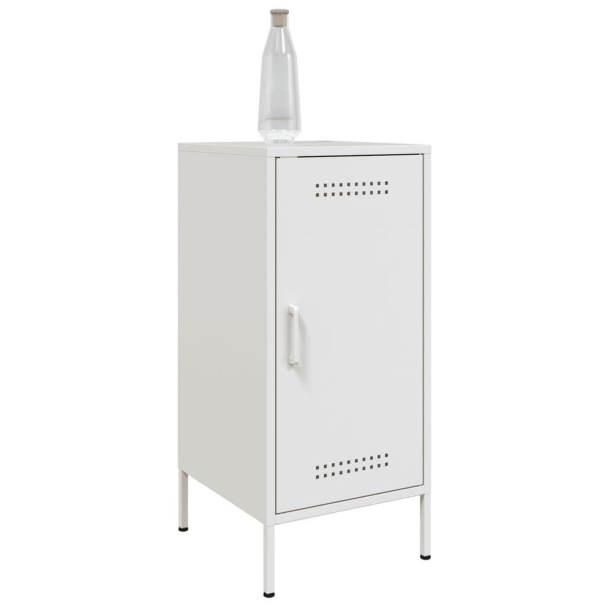 VIDAXL Buffets 2 pcs blanc 36x39x79 cm acier