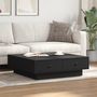 Voir la diapositive 3 : VIDAXL Table basse Noir 90x90x28 cm Agglomere