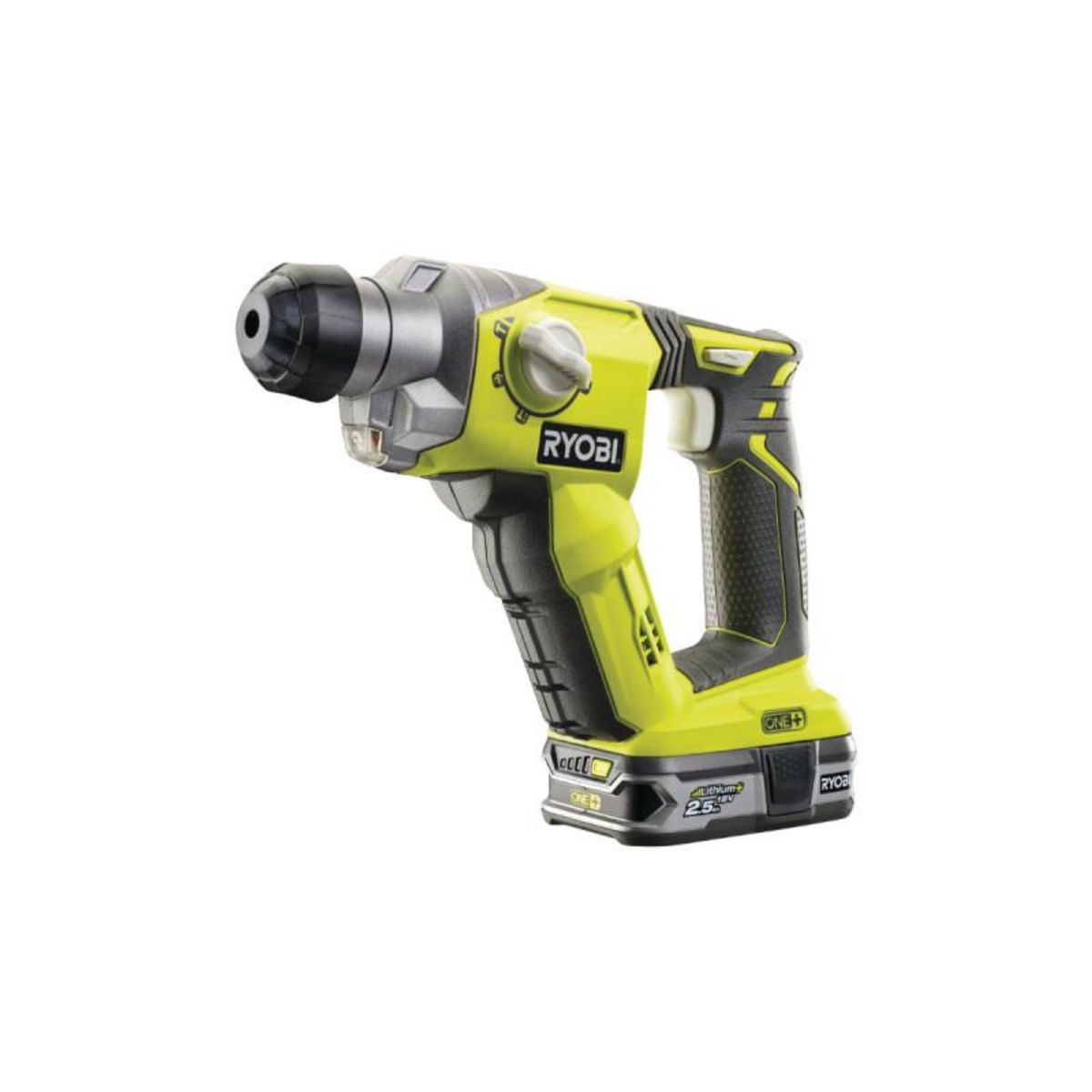 Ryobi Marteau perforateur RYOBI 18V One+ - 1 batterie LithiumPlus 2.5Ah - 1 chargeur rapide R18SDS-125S