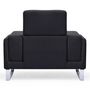 Voir la diapositive 3 : Paris Prix Fauteuil en Tissu  Ezekiel  104cm Noir