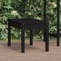 Voir la diapositive 1 : VIDAXL Banc de jardin noir 80x44x45 cm bois massif de pin