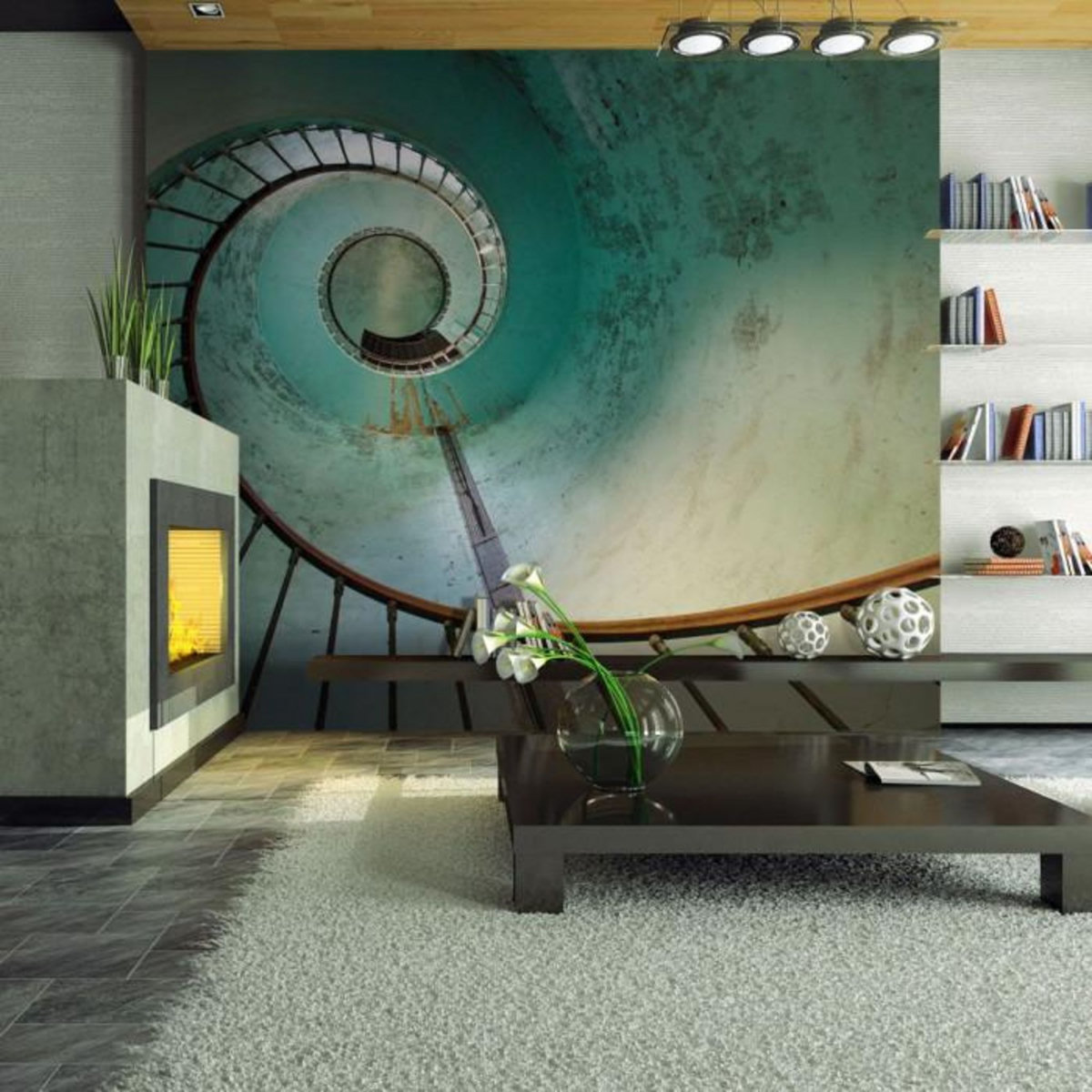 Paris Prix Papier Peint  Phare Escaliers