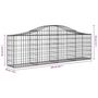 Voir la diapositive 6 : VIDAXL Paniers a gabions arques 20 pcs 200x30x60/80 cm Fer galvanise