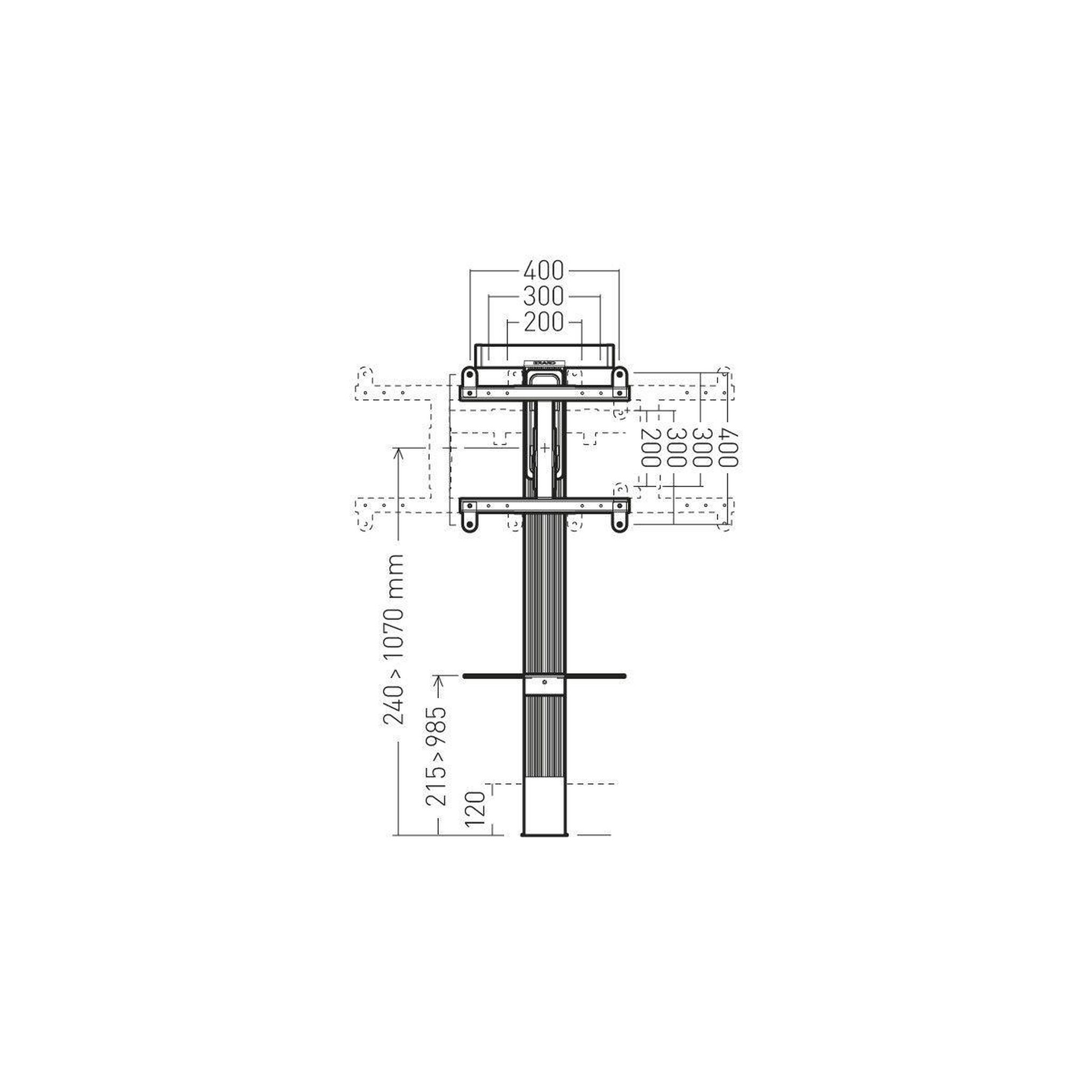 Voir la diapositive 4 : Erard Support mural tv exostand 400