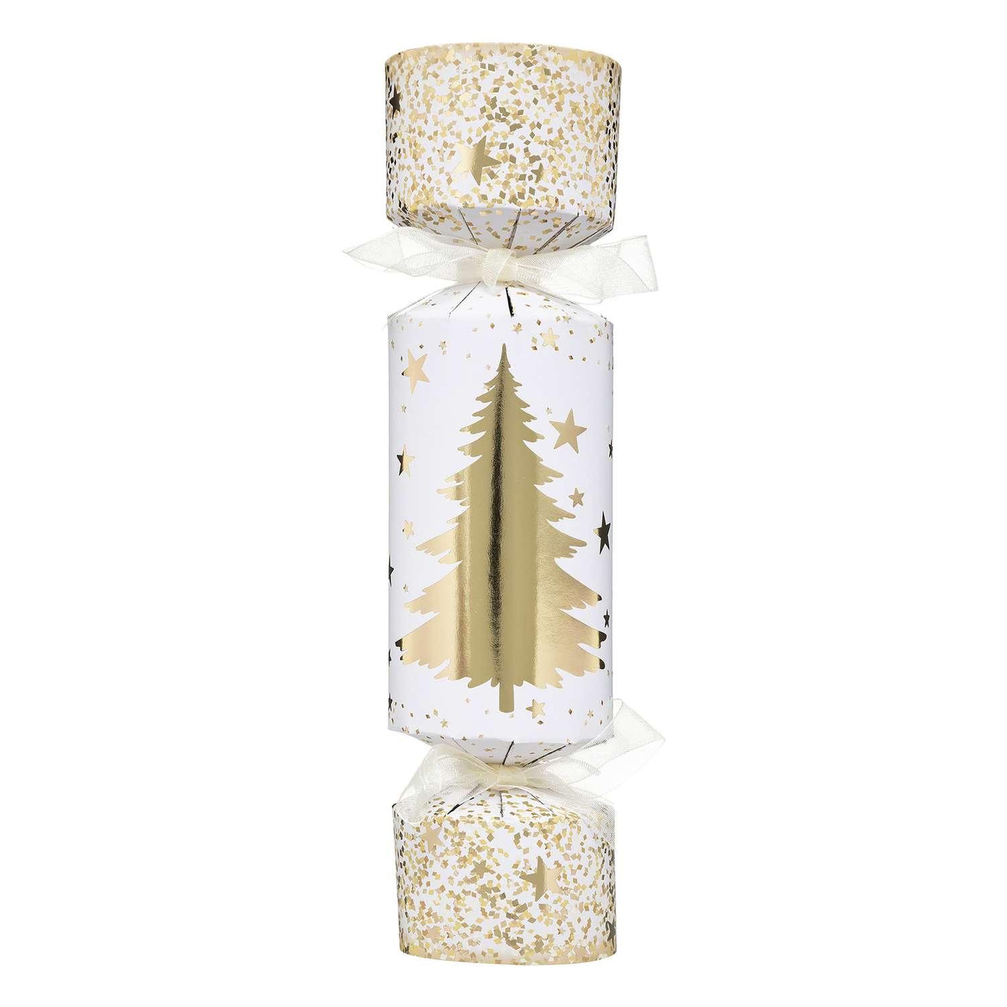 ATMOSPHERA Lot de 6 crackers imprimés sapin de noël