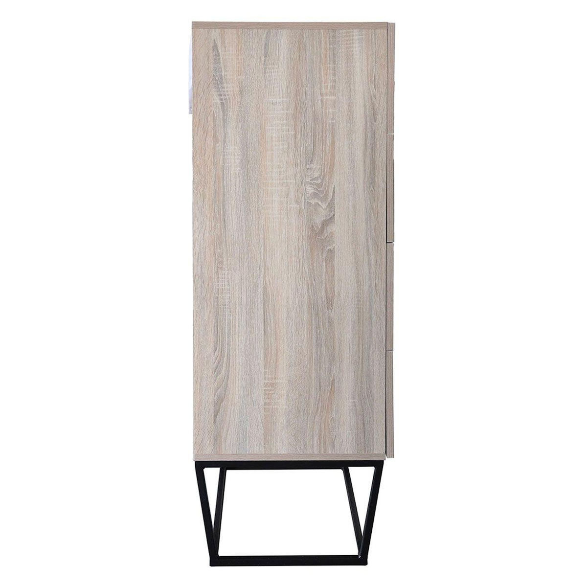 Paris Prix Commode Design 4 Tiroirs  Luena  120cm Chêne