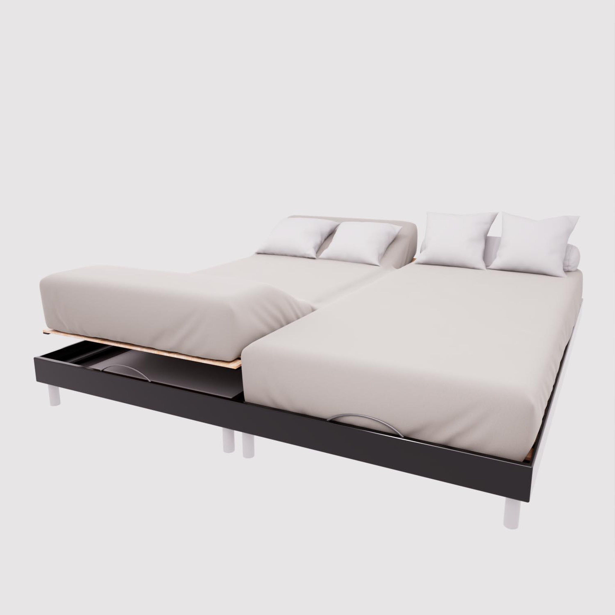 Voir la diapositive 1 : SOLEIL D'OCRE Drap housse en coton 57 fils uni, par soleil d'ocre