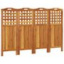 Voir la diapositive 2 : VIDAXL Cloison de separation 4 panneaux 162x2x115 cm Bois d'acacia