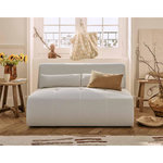 LISA DESIGN Onyx - canapé droit 2 places - en tissu mailles 3d. Coloris disponibles : Orange