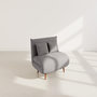 Voir la diapositive 6 : BEST MOBILIER Lumi - banquette convertible clic-clac 1 place en velours côtelé