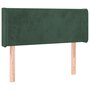 Voir la diapositive 2 : VIDAXL Tete de lit avec oreilles Vert fonce 103x16x78/88 cm Velours