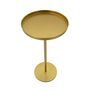 Voir la diapositive 2 : Paris Prix Table d'Appoint en Métal  Doha  80cm Or