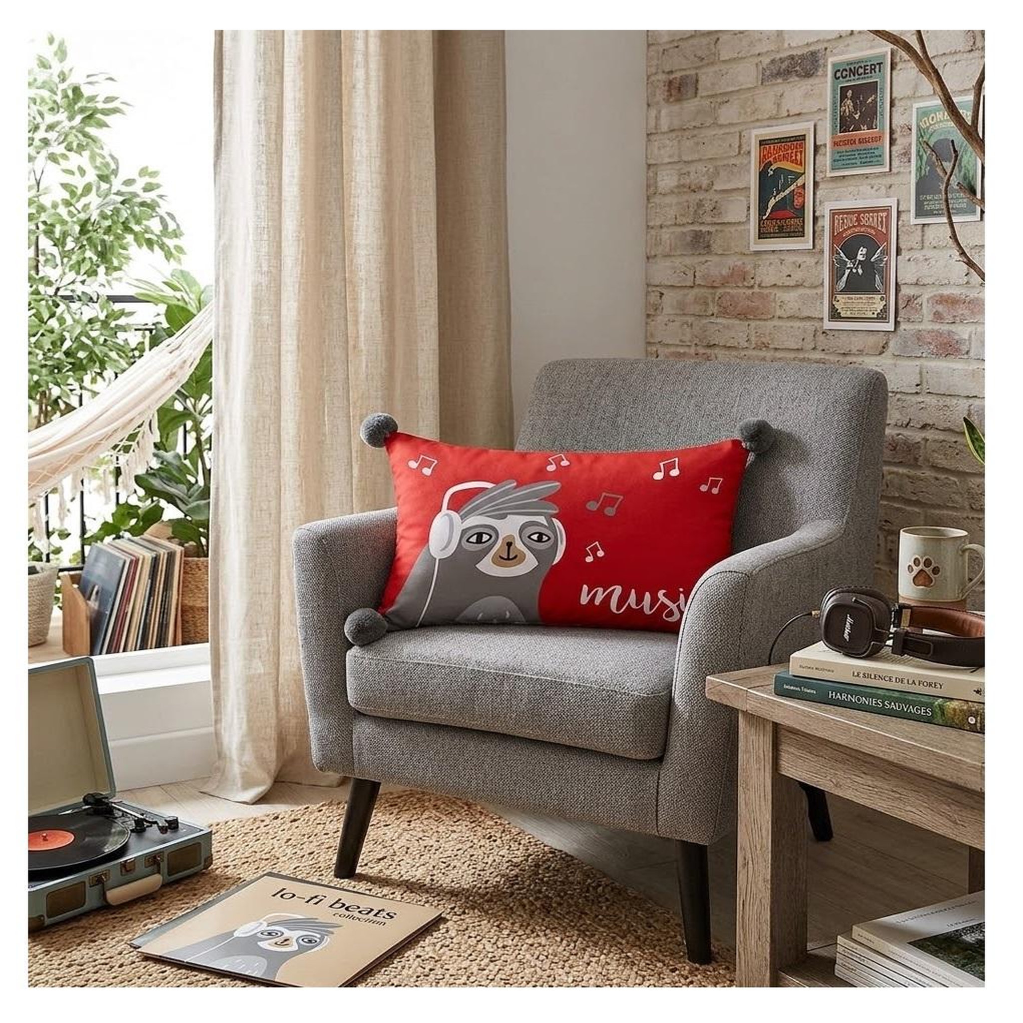 Voir la diapositive 2 : Eden Coussin modèle cool music design et moderne