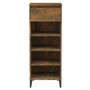 Voir la diapositive 5 : VIDAXL Etagere a chaussures Chene fume 40x36x105 cm Bois d'ingenierie