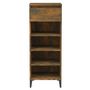 Voir la diapositive 5 : VIDAXL Etagere a chaussures Chene fume 40x36x105 cm Bois d'ingenierie