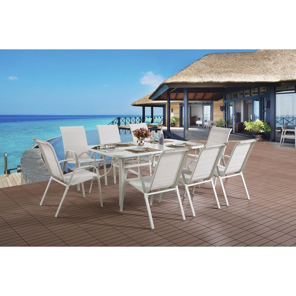 Habitat et Jardin Table de jardin  Cordoba  - Phoenix - 8 places - Blanc