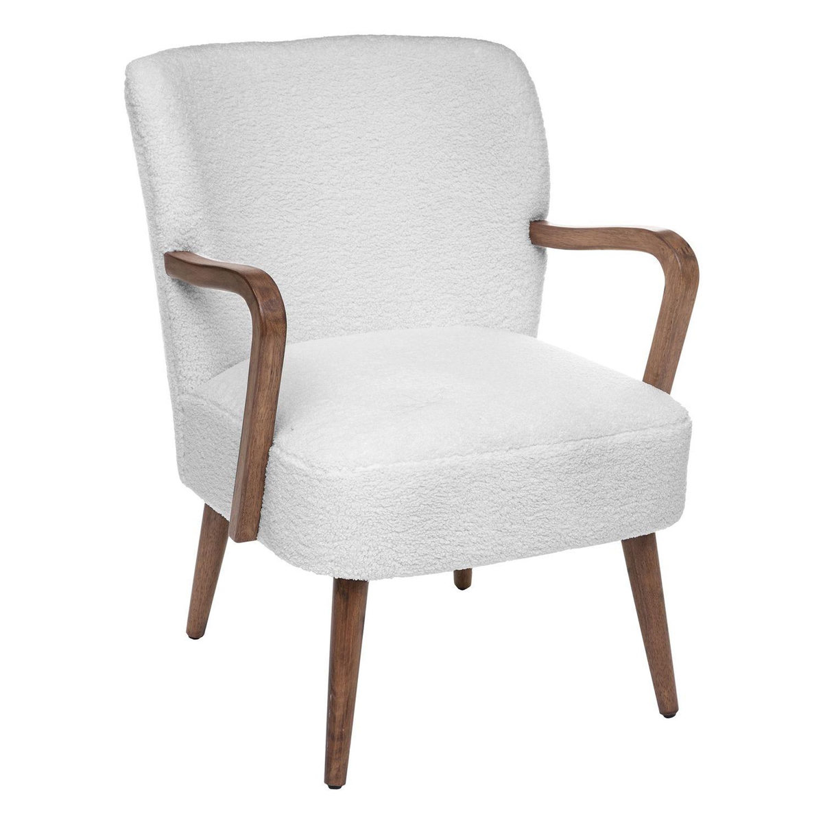 ATMOSPHERA Fauteuil de table effet velours Sango