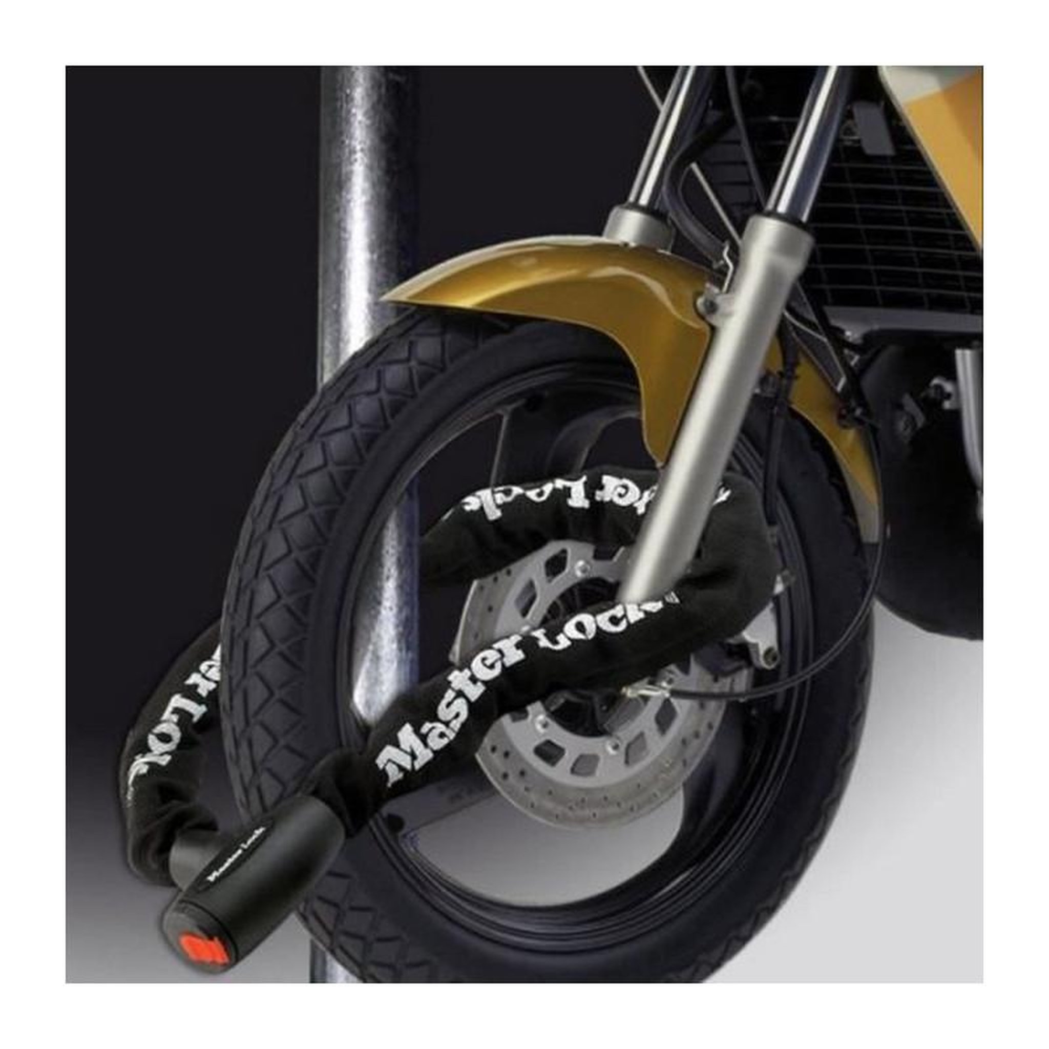 Voir la diapositive 4 : Master lock Chaîne Antivol Moto [Clé] [2 m chaîne] 8292EURDPS - Idéal pour les Motos et Scooters