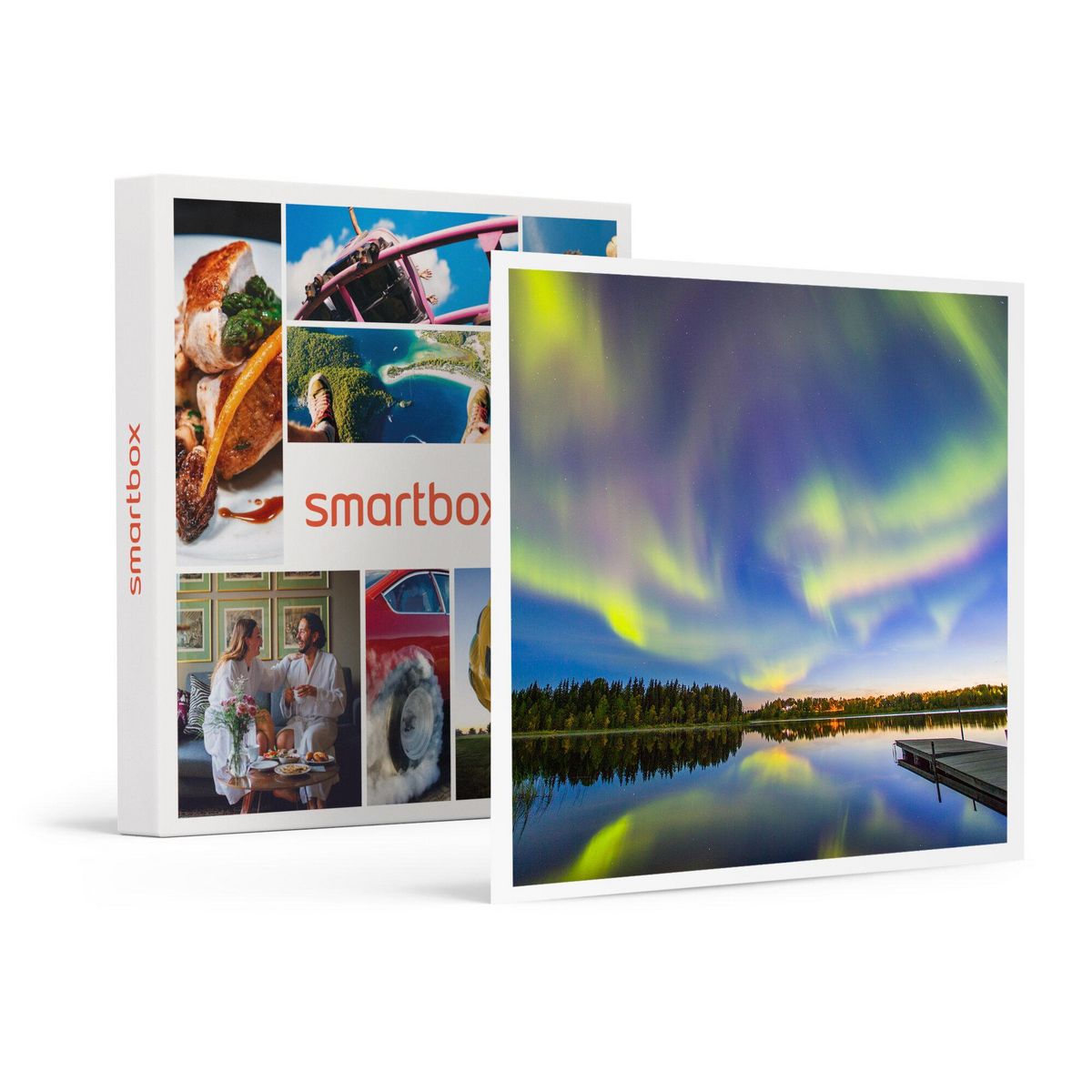 Smartbox Séjour en Suède : 4 jours avec aurores boréales et balade en chiens de traîneau pour 2 - Coffret Cadeau Séjour