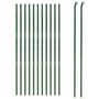 Voir la diapositive 3 : VIDAXL Cloture en treillis metallique vert 2x25 m acier galvanise