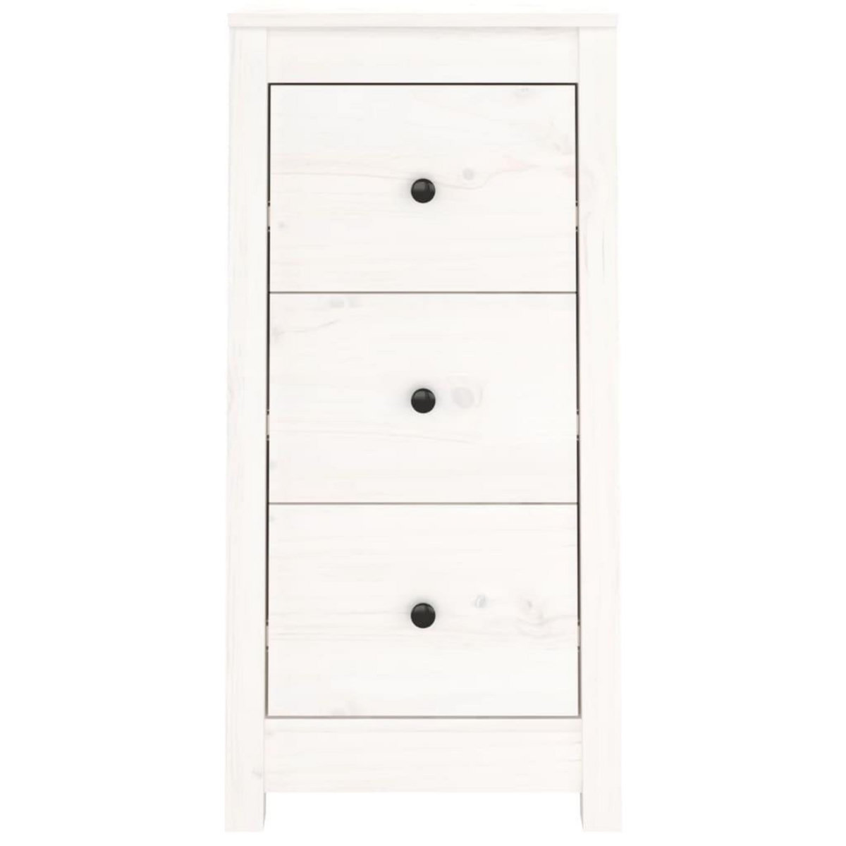 VIDAXL Buffet blanc 40x35x80 cm bois massif de pin