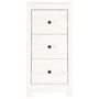 Voir la diapositive 5 : VIDAXL Buffet blanc 40x35x80 cm bois massif de pin