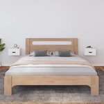 VIDAXL Tables de chevet murales 2 pcs Blanc 40x29,5x22 cm