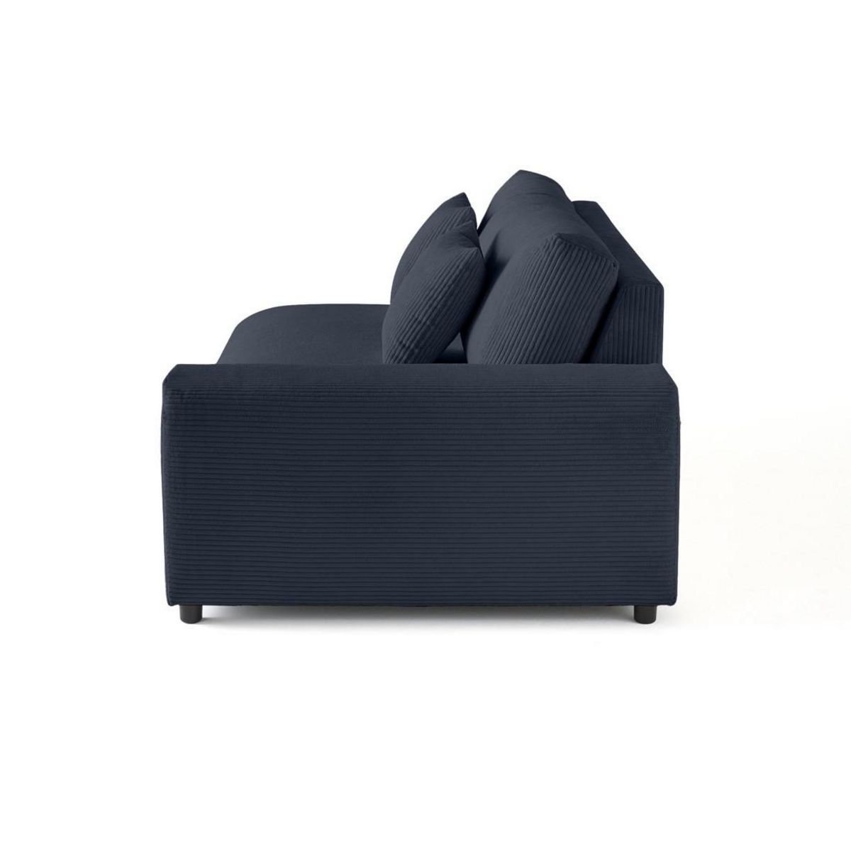 LISA DESIGN Garance - module d'assise 3 places avec accoudoir droit - en velours côtelé