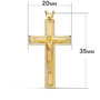 Voir la diapositive 3 : L'ATELIER D'AZUR Pendentif  - Médaille Christ sur la Croix Or 18 Carats 750 Jaune - Chaine Offerte