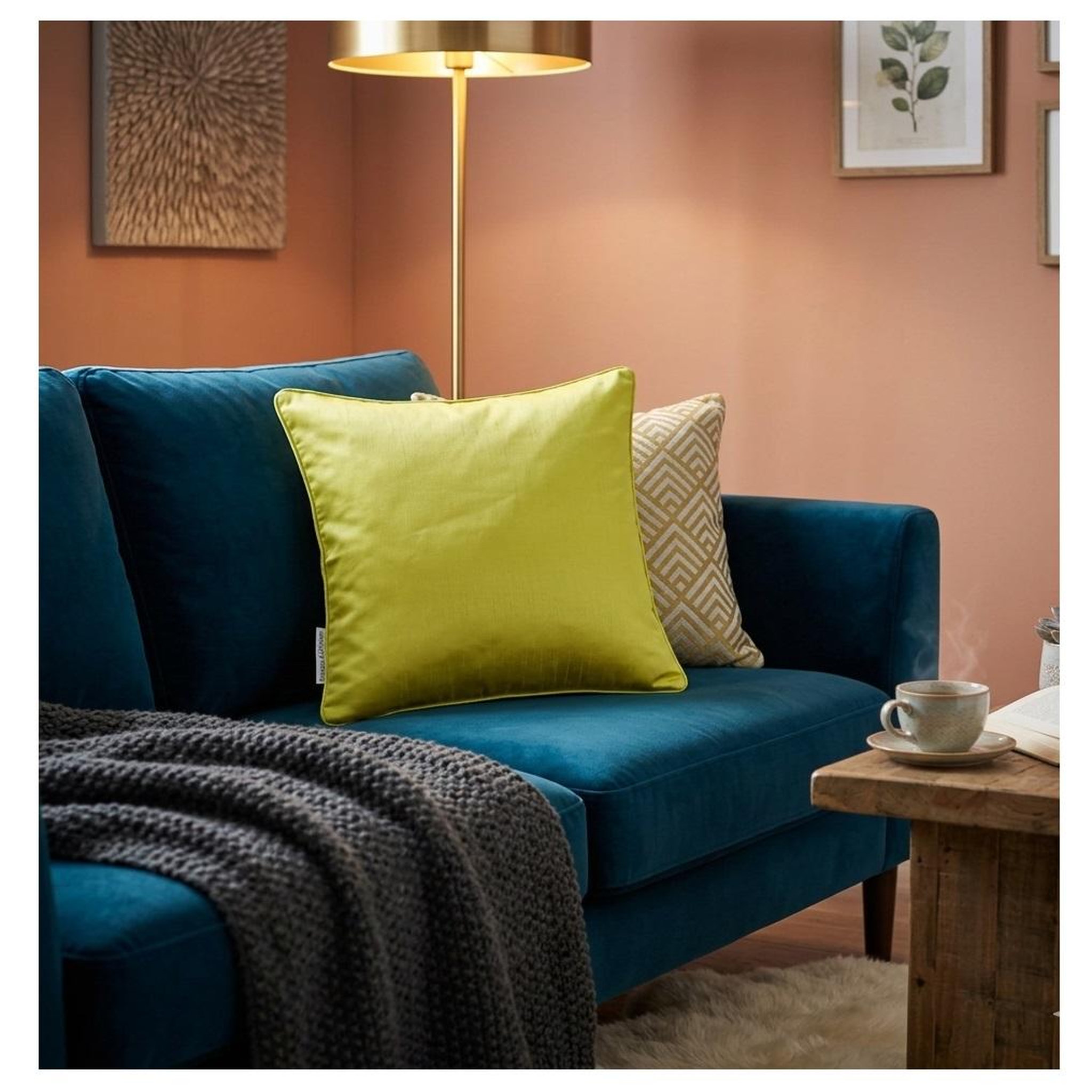 Voir la diapositive 2 : Eden Housse de coussin shantung shana