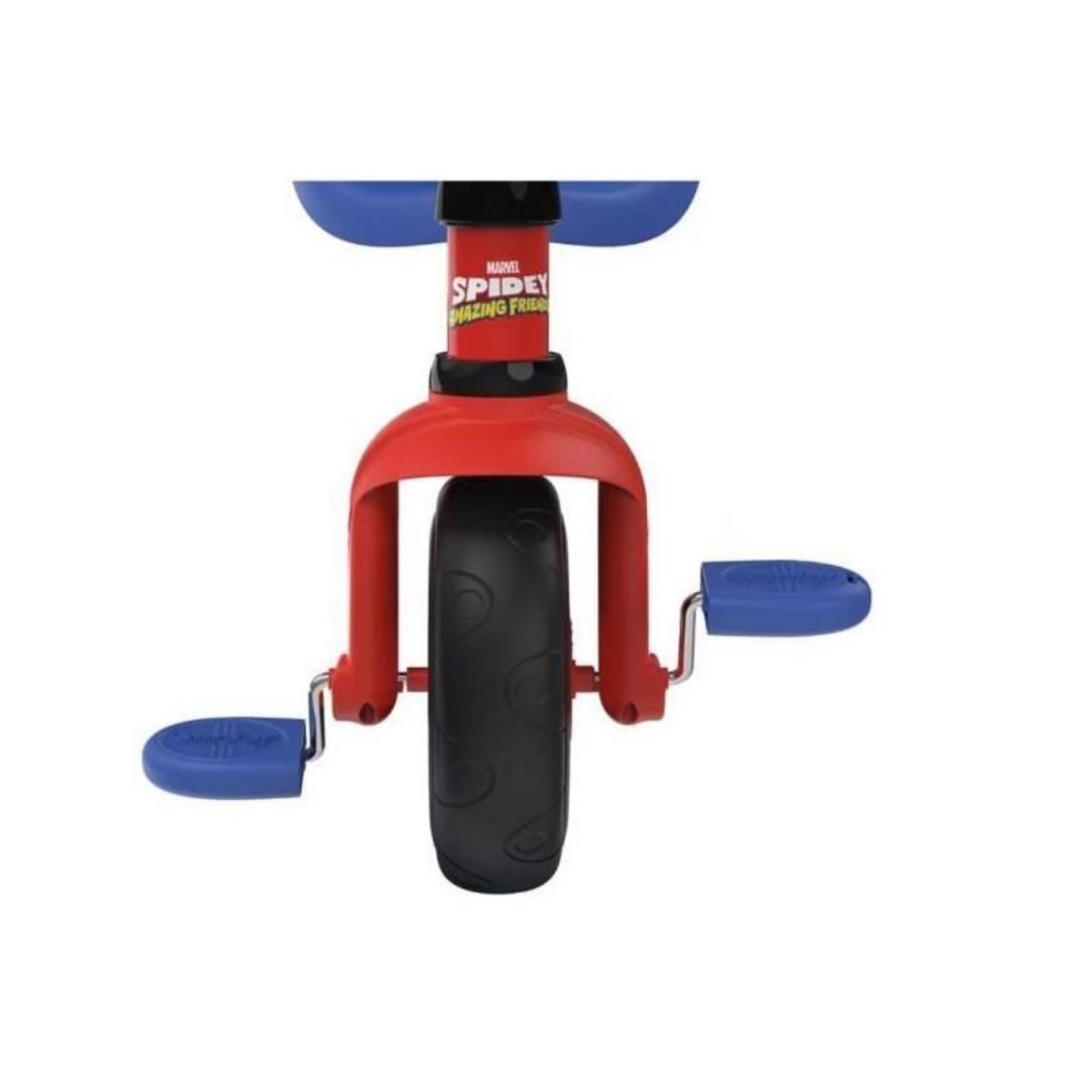 SMOBY Smoby - Tricycle Be Fun - Spidey - Evolutif de 15 mois a 3 ans - Canne parentale réglable sur 3 positions - Ceinture de sécuri