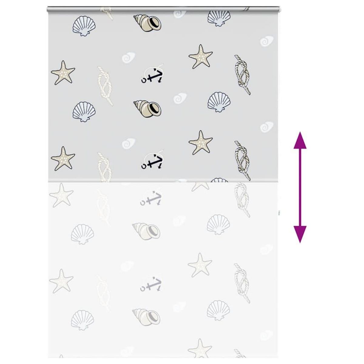 VIDAXL Store enrouleur de douche avec cassette largeur du tissu 146 cm