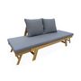 Voir la diapositive 5 : SWEEEK Banquette de jardin bois d'acacia 2/3 places JALANCE 155 / 200 x 72 x 74.5cm