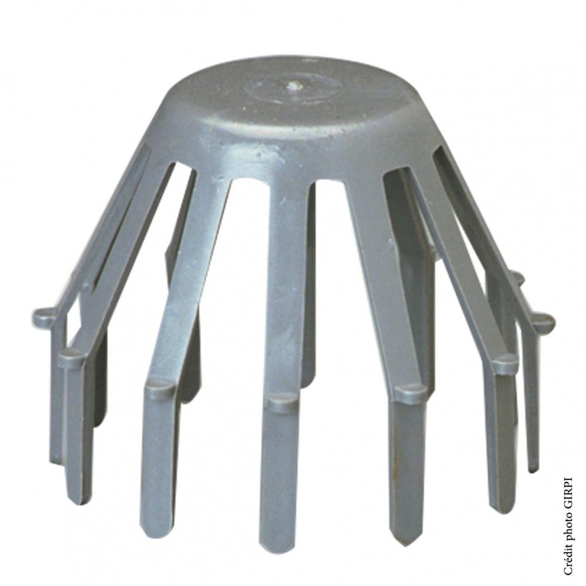 GIRPI Crapaudine gris pvc D.80mm