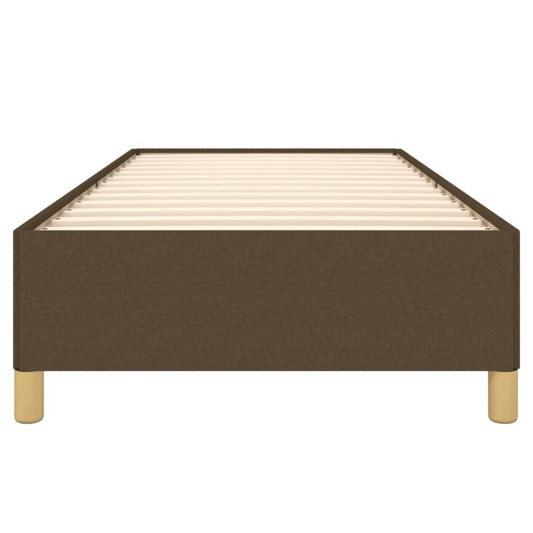 Voir la diapositive 5 : VIDAXL Cadre de lit sans matelas marron fonce 80x200 cm tissu