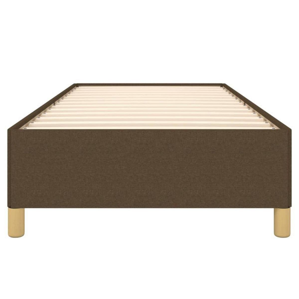 VIDAXL Cadre de lit sans matelas marron fonce 80x200 cm tissu