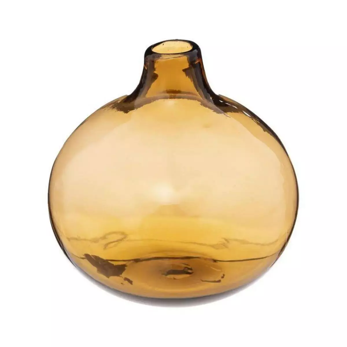  Vase Soliflore en Verre  Mona  12cm Ambre