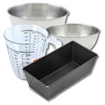 ZENKER Set pâtisserie avec moule à pain 31 cm, 2 bols à mixer, verre mesureur et spatule Zenker