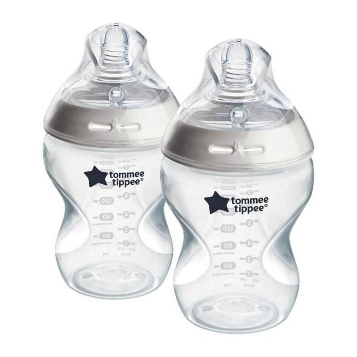 TOMMEE TIPPEE Biberons - TOMMEE TIPPEE - NATURAL START - 260 ml - Anti-colique - Tétine imitant la forme du sein - Lot de 2