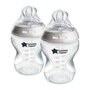 Voir la diapositive 1 : TOMMEE TIPPEE Biberons - TOMMEE TIPPEE - NATURAL START - 260 ml - Anti-colique - Tétine imitant la forme du sein - Lot de 2