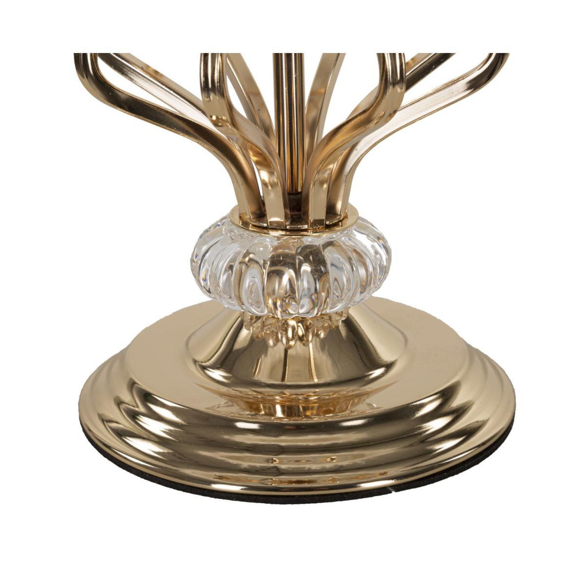 Voir la diapositive 4 : Paris Prix Lampe à poser imitation plume  tarty  54cm or & blanc