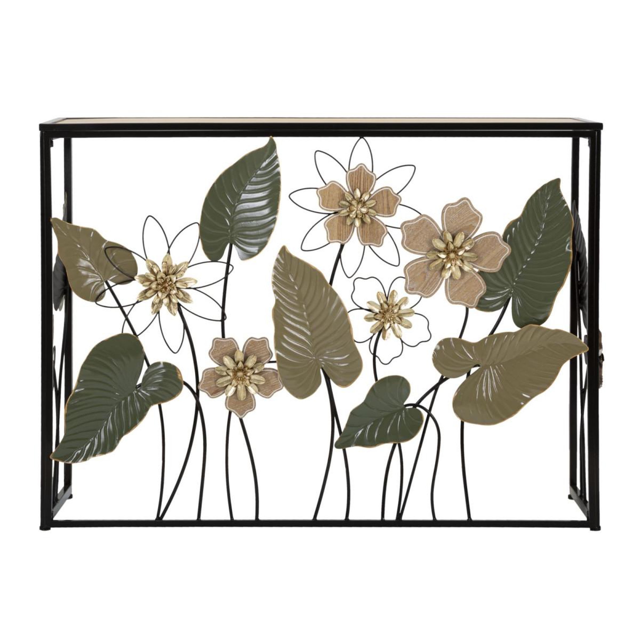 Voir la diapositive 5 : Paris Prix Console design en métal  spring  108cm multicolore