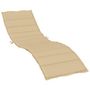 Voir la diapositive 2 : VIDAXL Coussin de chaise longue beige melange 200x50x4 cm tissu