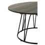 Voir la diapositive 2 : Paris Prix Table Basse en Métal  Poa  80cm Noir