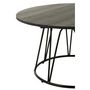 Voir la diapositive 2 : Paris Prix Table Basse en Métal  Poa  80cm Noir