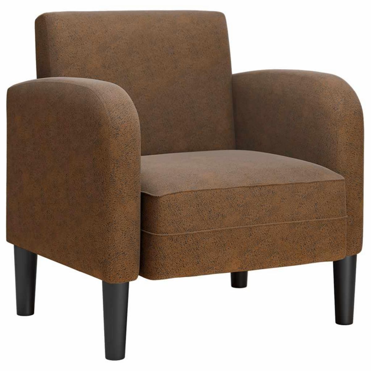 VIDAXL Chaise de canape avec accoudoirs marron 54 cm similicuir