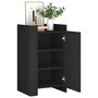 Voir la diapositive 3 : VIDAXL Buffet noir 45x35x75 cm bois d'ingenierie