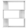 VIDAXL Bibliotheque/Separateur de piece Blanc brillant 80x24x96 cm