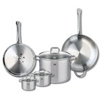 ELO Ensemble de 2 Poêles de cuisson 28 et 32 cm et 3 faitouts 12, 14 et 26 cm Elo Profi Citrin